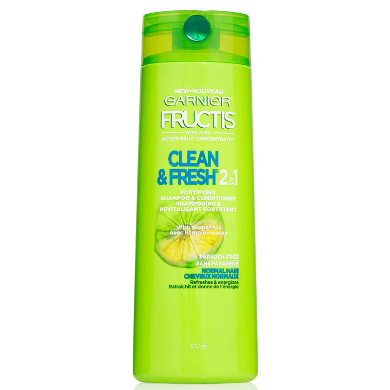 Fructis Hair Care, Shampoo, Clean&Fresh, Grapefruit, 370ml