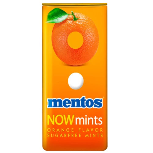 Mentos NowMints, Orange, 18 g