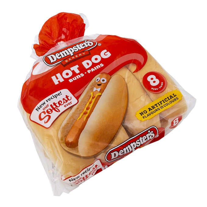 Dempster's Classic Sausage Hot Dog Buns, 8 pack
