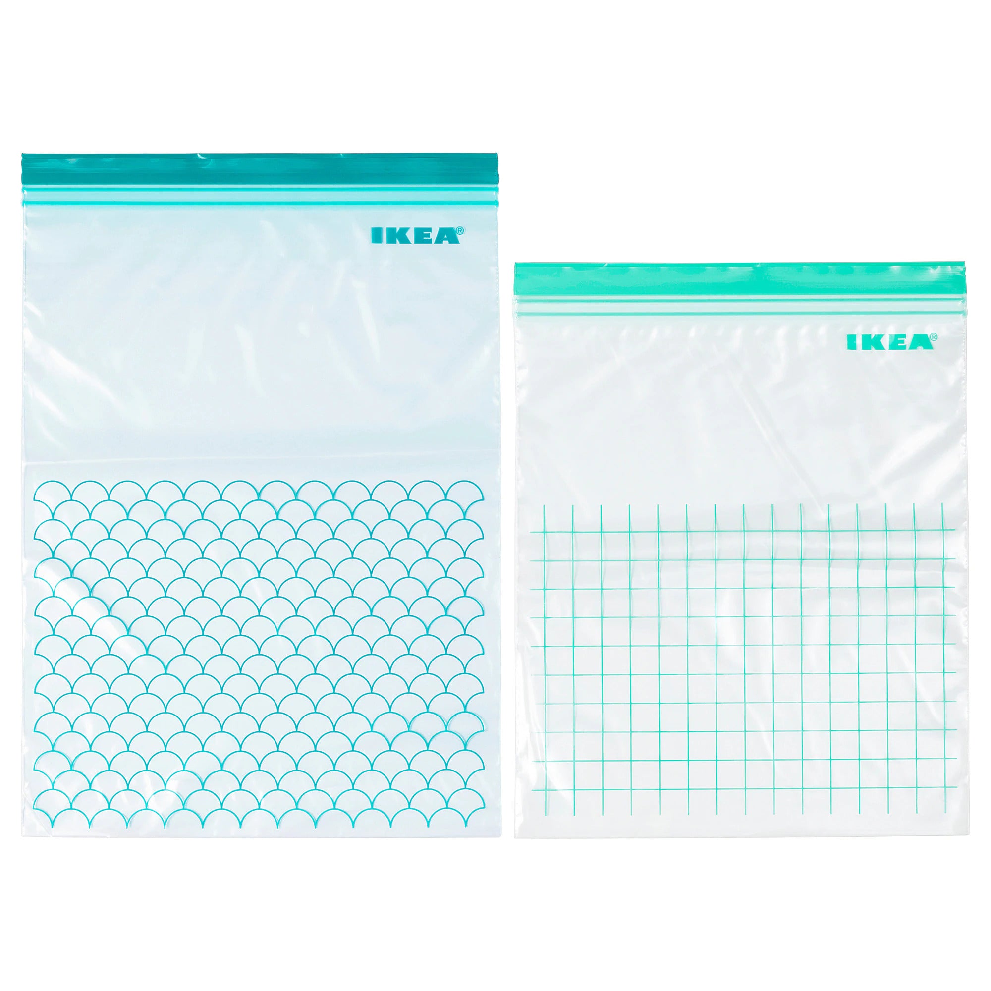Istad Ziplock Bags, 4.5L, 6L Turquoise, 30 Bags
