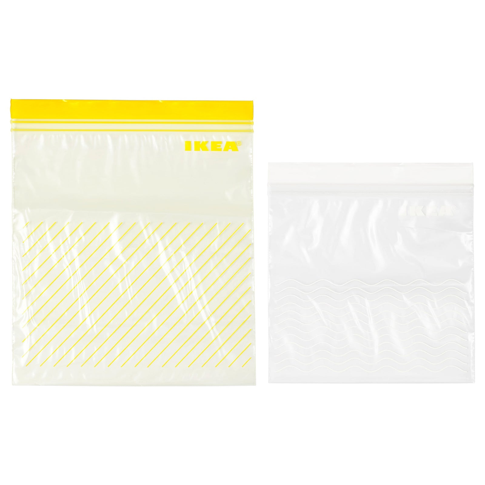 Istad Ziplock Bags, 2.5L, 1.2L Yellow, 50 bags