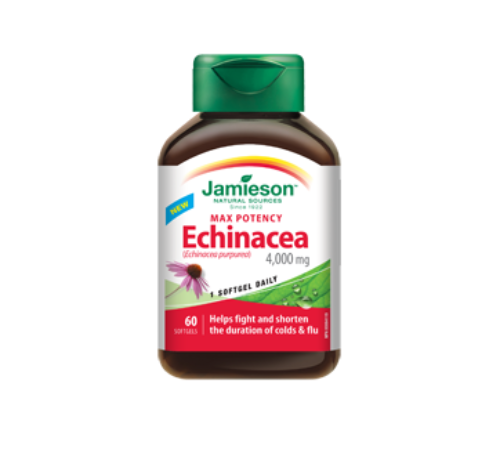 Jamieson Echinacea, Ultra Strength, 4,000mg, 60 Softgels