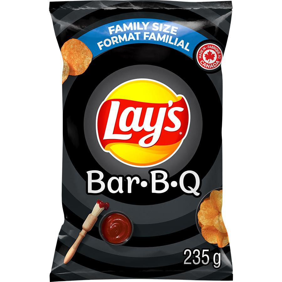 Lay's Potato Chips, BBQ, 220g