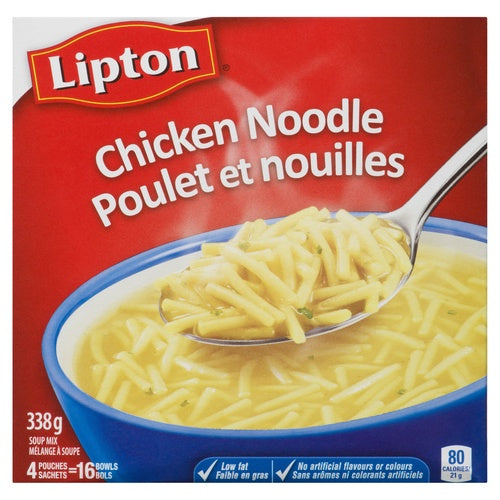 Lipton Dry Soup Mix, Chicken Noodle, 4 pouches, 338 g