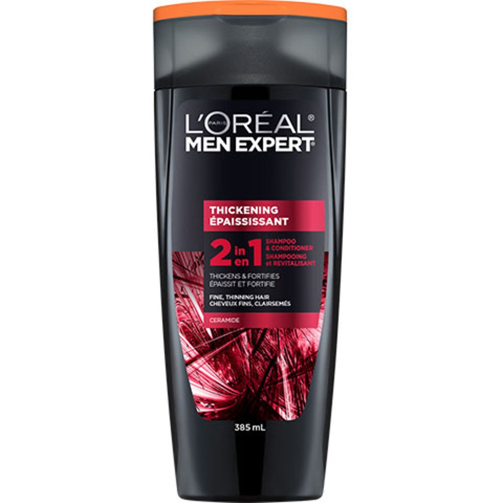 L'Oreal Men Expert Shampoo & Conditioner, Thickening, 2 in 1, 375 mL
