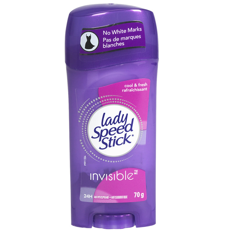 Lady Speedstick Ladies Deodorant, Invisible, Cool & Fresh, 70g