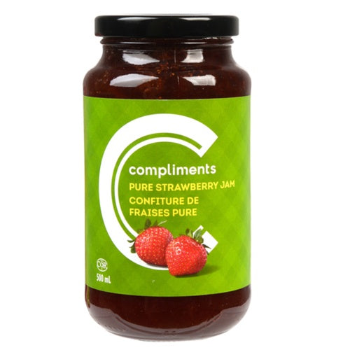 Compliments Jam, Strawberry, 500ml